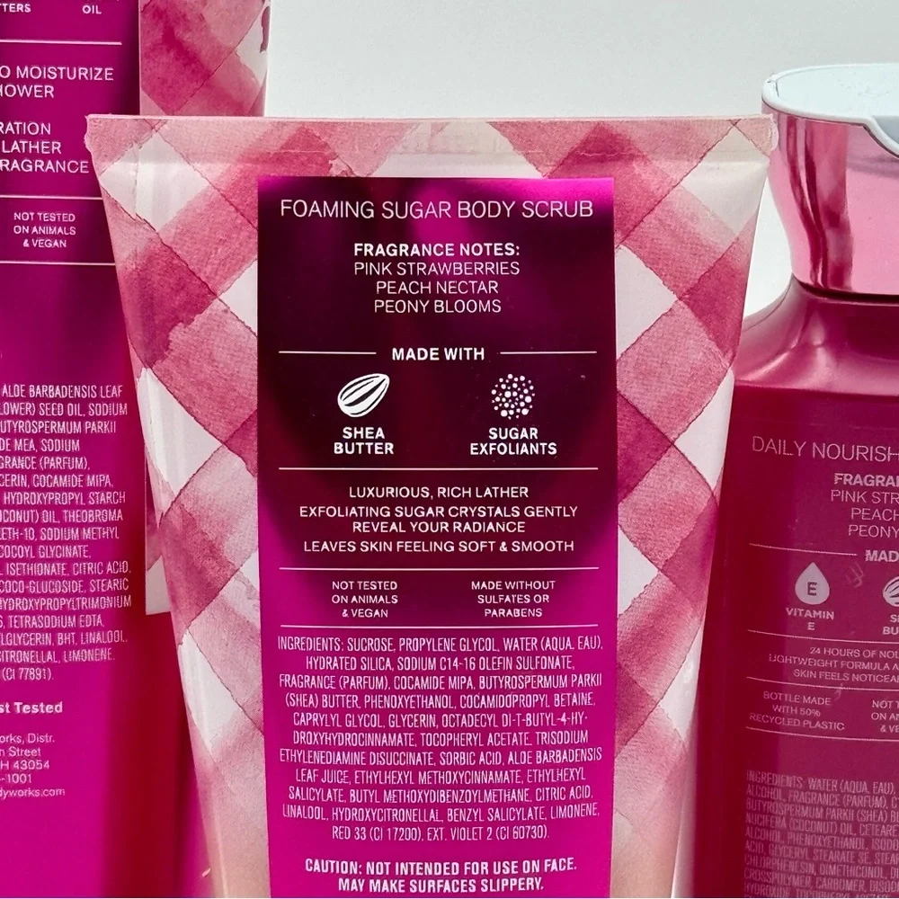 Bath & Body Works Gingham Gorgeous Body Care Holiday Gift Set NWT